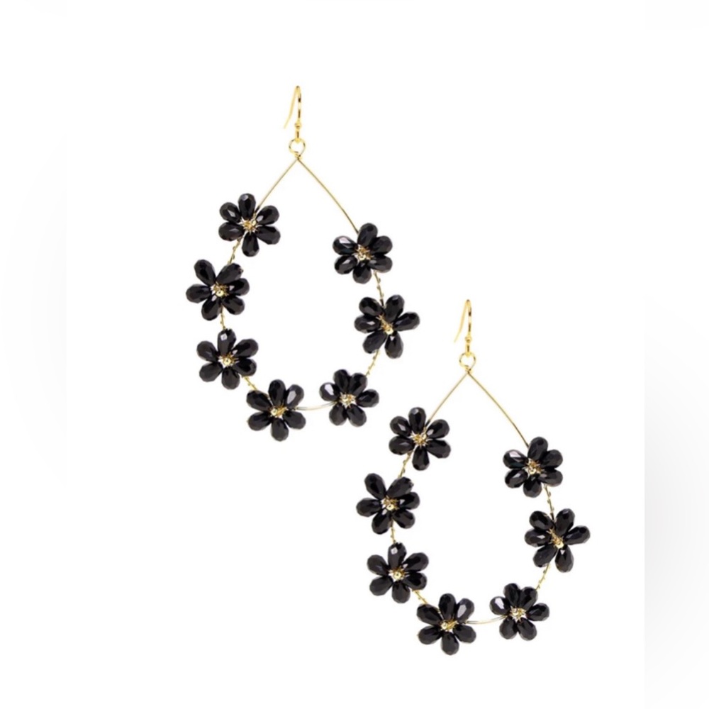 Handmade Austrian Crystal 14k Gold Filled Flower Earrings